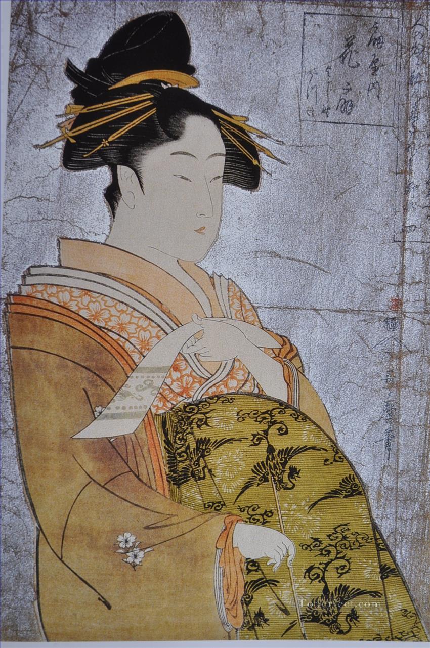 oiran hanaogi Kitagawa Utamaro Japanese Oil Paintings